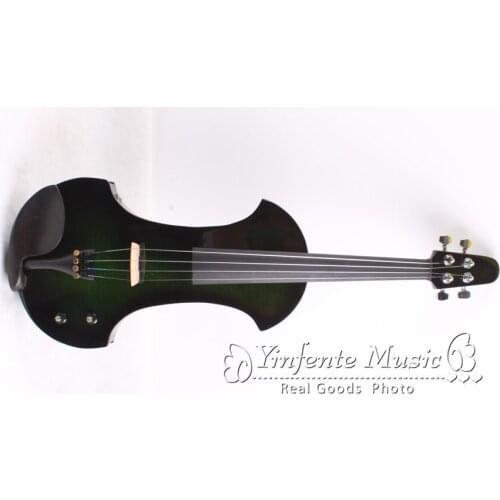 New 4 string 4/4 Electric Violin Flame guitar shape Powerful Sound Big jack #4