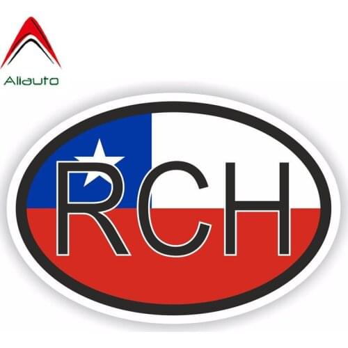 Aliauto Creative Decal Chile Country Code Flag Automobile Motorcycle Car Sticker Waterproof Reflective Decals Vinyl,14cm*9cm
