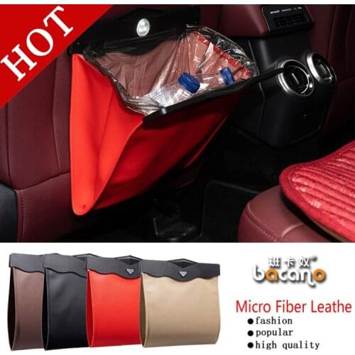 BACANO Practical Foldable car storage bag for toys clothes seat buckles wastebasket SUV Trunk RV Organizer for car Garbage