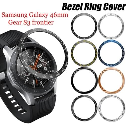Bezel Ring Styling for Samsung Gear S3 frontier for Samsung Galaxy Watch 46mm Smart Bracelet Ring Case Protection Cover
