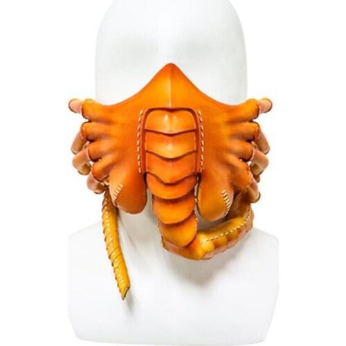 Halloween Prop Alien Facehugger Scorpion Horror Cosplay Latex Mask Halloween Party Prop