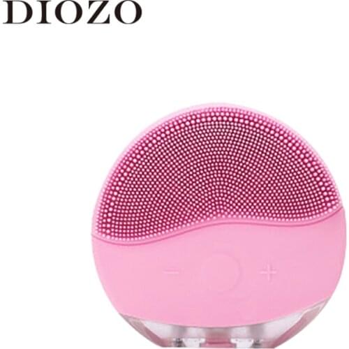 DIOZO Silicone Facial Cleansing Brush Ultrasonic Vibration Deep Cleansing Electric Face Cleaner