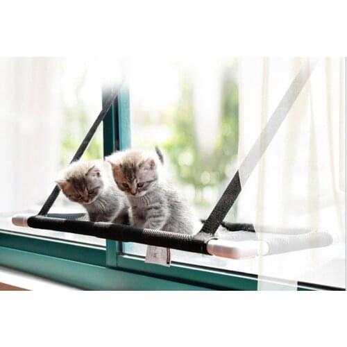 Cute Pet Hanging Beds Bearing 20kg Cat Sunny Window Seat Mount Pet Cat Hammock Comfortable Cat Pet Bed Shelf Seat Beds Mats