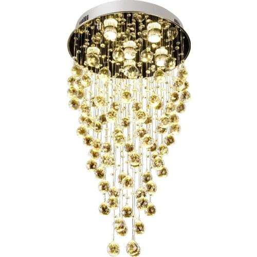 Modern Crystal Chandelier Stylish Scattered Design Indoor Crystal Ceiling Chandeliers Pendant Lamp Lighting Fixtures