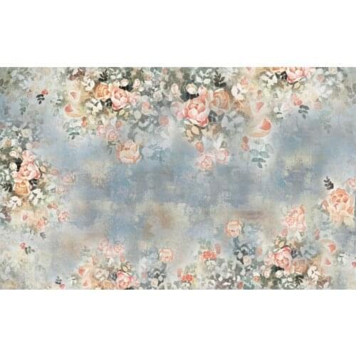 Modern wallpaper for living room rose flower background wall nordic vintage american style hand painted floral background