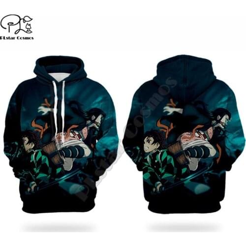 Demon Slayer 3D printed Hoodies sweatshirts Men Women Fashion Hooded Long Sleeve streetwear Pullover cosplay costumes
