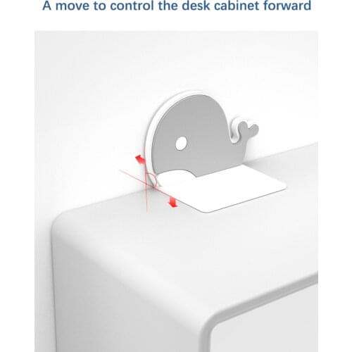 2Pcs Cute Whale Baby Safety Lock Furniture Anti-dumping Portable Paste Connector Cabinet Anti-dumping Household Items Furniture