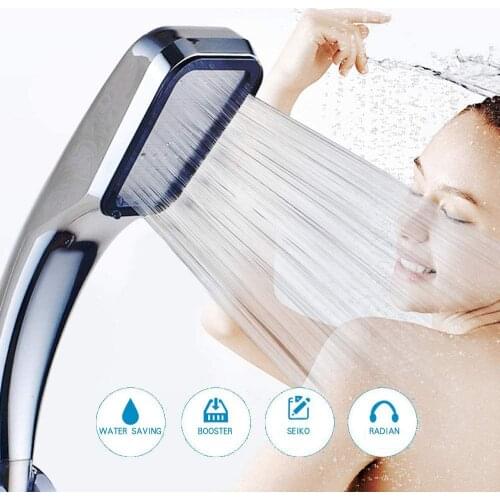 Zhangji 300 Holes High Pressure Rainfall Shower Head Square Water Saving Filter Durable Spray Nozzle Soft Water Jet