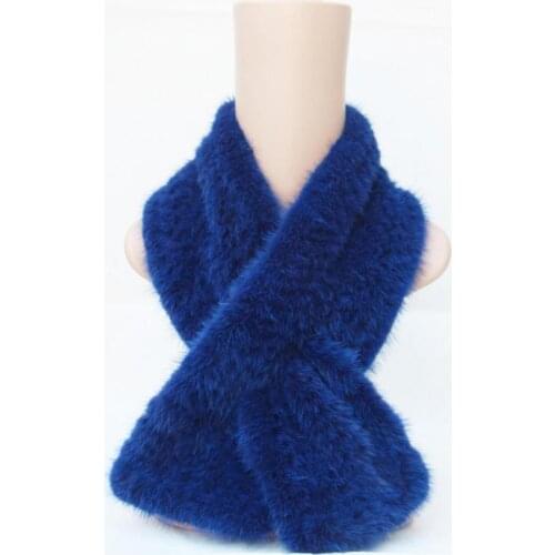 Winter Scarf Mink Fur Woven Scarf Fur Warm Scarf Mink Fur Collar Autumn And Winter Warm Shawl Fashion Style