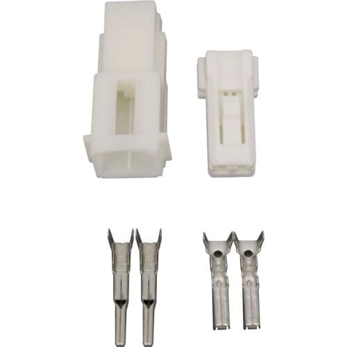 1 Set 2 Way Male Female Audio Socket Tweeter Plug Auto Automotive Instrument Station Connector 174463-1 DJ7022Y-1.8-11/21