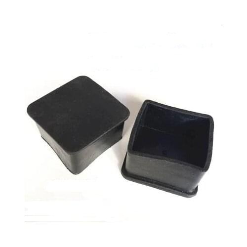 5 pcs Table Mats Square Black Rubber 20/25/30/40/50 mm Foot for Table Chair Leg