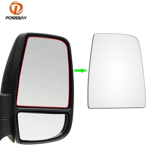 Car Heated Rear View Mirror Glass Door Side Rearview Glass with Backing Plate Auto Exterior Parts for Ford Transit MK8 2014-2020
