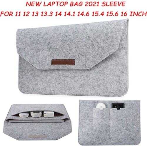 Laptop Bag Felt Cloth Sleeve for HUAWEI MateBook D14 D15 D16 For Honor MagicBook Pro 16.1 Cover Case Bag 13 13.3 14 15 16 in