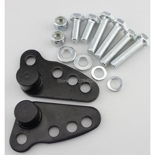 Black 1-3" Rear Adjustable Lowering Drop Kit For Harley 2002-2013 Touring FLHT FLHR FLHX Free Shipping to USA
