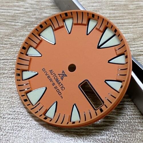 For NH36A Movement 28.7MM Watch Dial C3 Luminous Dial for NH36A Movement Diving Watch Modification Parts