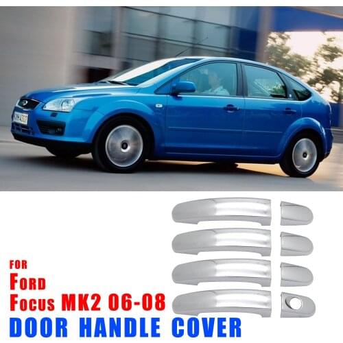 Carmilla ABS Chrome Car Door Handle Cover Trim Fit for Ford Focus 2 MK2 II for Focus 3 MK3 III 4 MK4 C-Max Kuga Escape Sticker