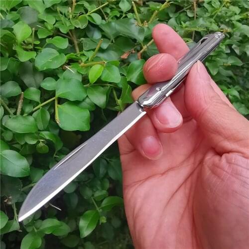 Pocket Gentleman Folding Knife Kitchen Hiking Riding Backpack Fruit Knife for Camping Hunting Survival Outdoor Activities Mens