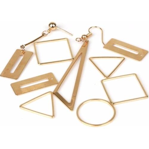 Cooper 10pcs Pendant size 2-5 kc gold color and rhodium color plated charms pendant DIY long Earring Findings