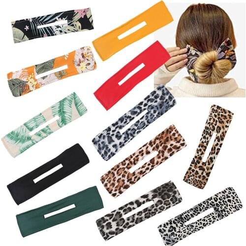 2021 New Women Elegant Franch Style Bun Quick Setting Strip Tools Headband Hair Hold Hairband Hairpins Fashion Hair Accessories