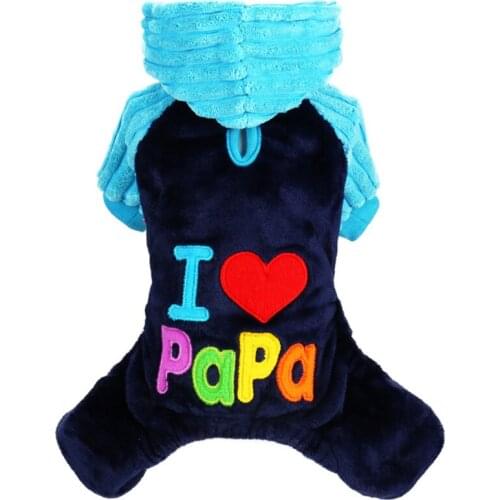 Small Pet Dog Clothes Thickened Windproof Winter Fashion Warm Dog Pet Clothes Four-legged Autumn Winter Thickened Pet Dog Coat