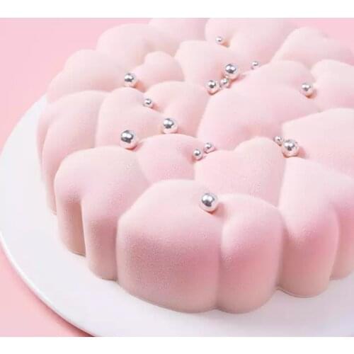 Meibum Anniversary Party Heart Shaped Silicone Cake Molds Valentines Day Mousse Moulds Kitchen Bakeware Dessert Baking Tools