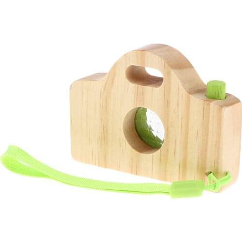 Magical Mini Wooden Camera Toy With Multi- Kaleidoscope Lens For Child