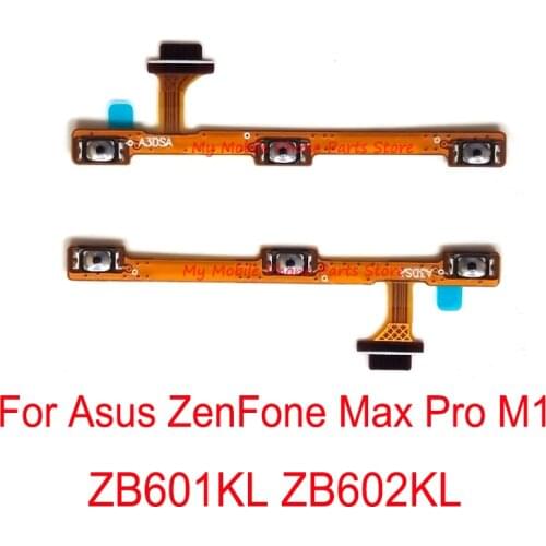 10 PCS For Asus ZenFone Max Pro M1 ZB601KL ZB602KL Mobile phone Power Volume Switch Side Button Key Flex Cable Repair Parts