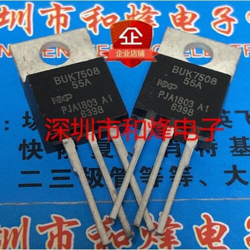 100% New&original BUK7508-55A TO-220 55V 126A 5pcs/lot
