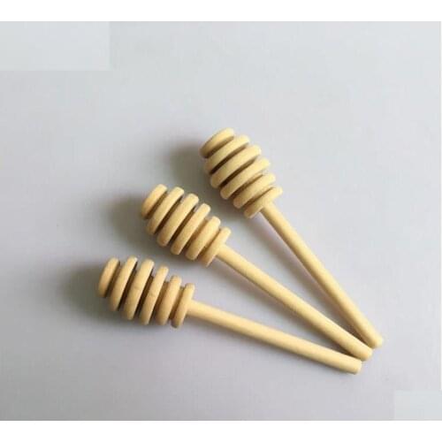 1000 PCS 10.5 CM Wooden Honey Dippers Stick Spoons Dip Drizzler Server Wedding Party Bar Supply SN646