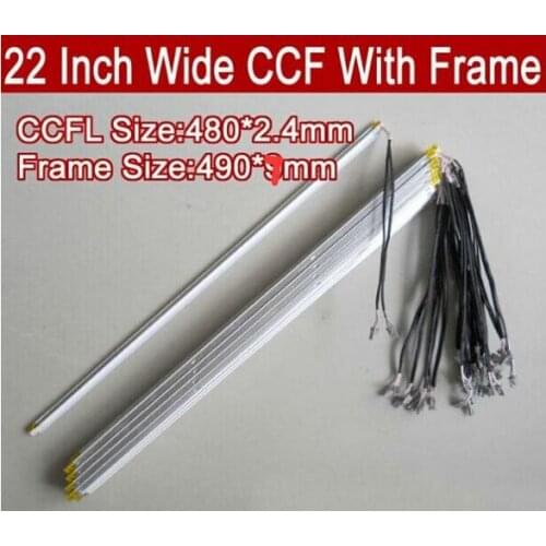 20pcs 22'' inch wide dual lamps CCFL with frame,LCD lamp backlight with housing,CCFL with cover,CCFL:480mmx2.4mm,FRAME:490mmx