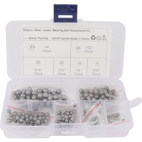 300Pcs-6 Specifications Durable Carbon Steel Ball Replacement Parts Bike for Cars, Motorcycles, Bicycles Ball Bearing