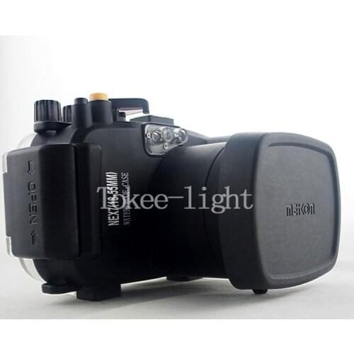 40 meters 130ft Underwater Waterproof Housing Diving Camera Case Bag for SONY Nex-7 Nex 7 18-55mm lens lens
