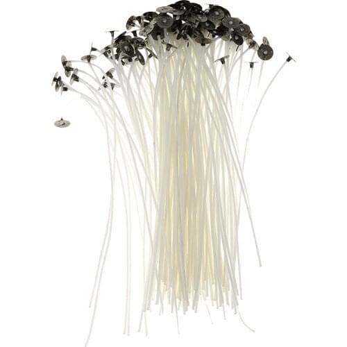50x 20cm Cotton Pre Waxed Candle Wicks For Candle Making With Sustainers Handmade Waxed Wicks