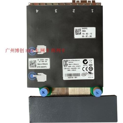 For DELL 6VDPG Intel X710/I350 R730 R740 dual-port Gigabit/Gigabit optical port network card