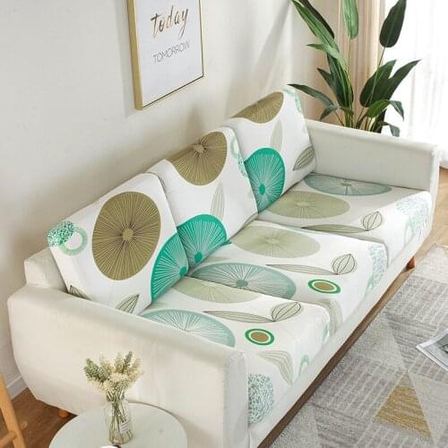 Spandex Elastic Sofa Cover Seat Cushion Cover Pets Kids Furniture Protector Stretch Washable Seat Removable Slipcover