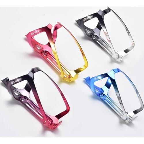 Mountain Bike Bottle Cage Riding Accessories Aluminum Bilateral Bottle Cage Colorful Ultra Light Water Cup Holder