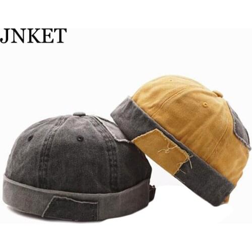 JNKET New Spring Autumn Men Women‘s Skullcap Beanies Hat Retro Brimless Hat Hip Hop Cap Outdoor Sport Cap Casual Pumpkin Hat