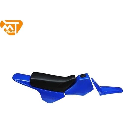 Body Plastics Kits Oil Gas Tank Seat Front Rear Sheel Cover Fender For YAMAHA PW80 PY80 PW PY 80 PEE WEE PEEWEE Blue Bodywork