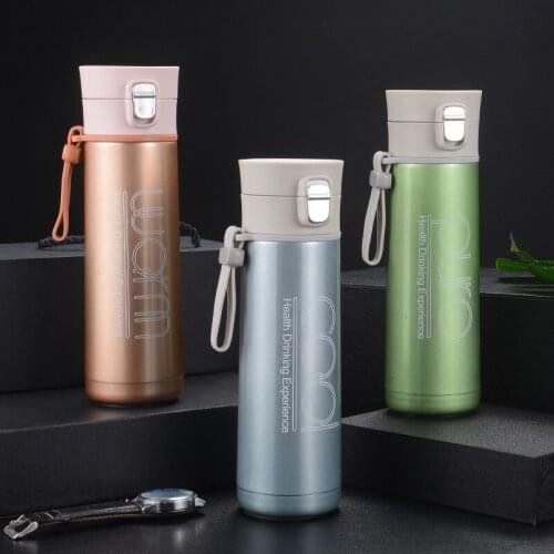 Creative Water Bottle 304 Stainless Steel Insulated Cup Adult Car Water Cup Advertising Cup Business Gift Termos Thermo Mug
