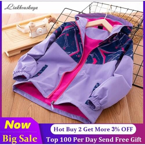 Spring Jacket Kids Waterproof Coat For Girls Outerwear Windproof Waterproof Windbreaker For Girls Baby Trench Coat 4-13 Years
