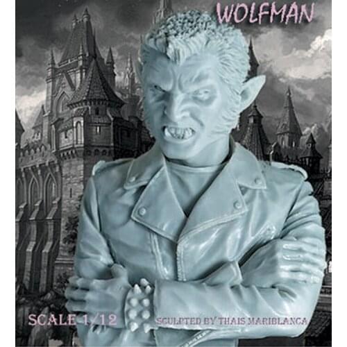 1/12 Scale Unpainted Resin bust Wolfman collection bust