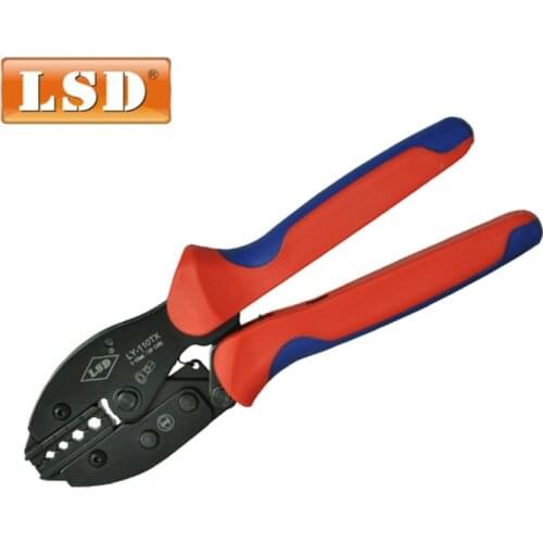 Hand crimping plier for 1-10mm2 non-insulated terminals,hexagonal after crimped,LY-110TX 18-8AWG crimper