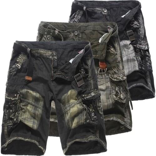 Cargo Shorts Men Cool Camouflage Summer Hot Sale Cotton Casual Men Short Pants Brand Clothing Comfortable Camo Men Cargo Shorts