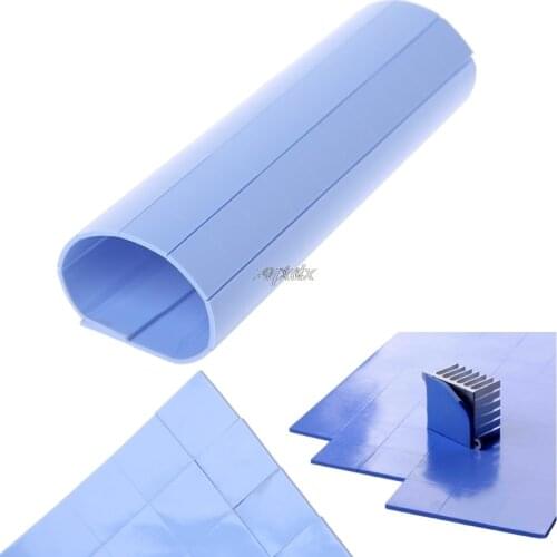 100 Pcs 100x100x1mm GPU CPU Thermal Pad Silicone Heatsink Cooler Conductive Pads