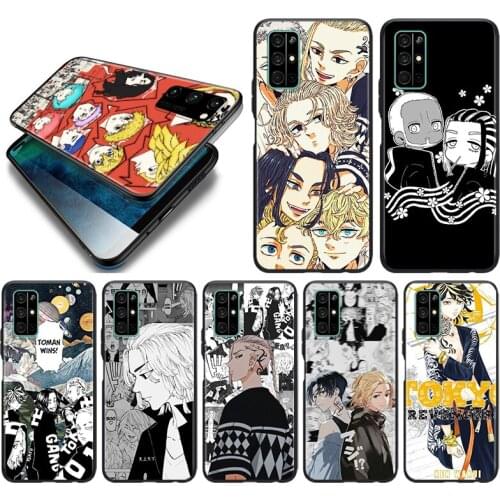 Tokyo Avengers Anime Silicone Cover For Huawei Honor 10i 10 9C 9A RU 9X 9N 9S 9 Pro Lite Play 3E V9 Black Phone Case