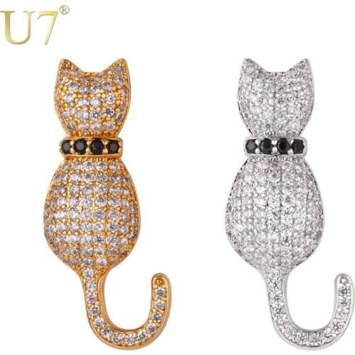 U7 Brooches With Cats For Clothes