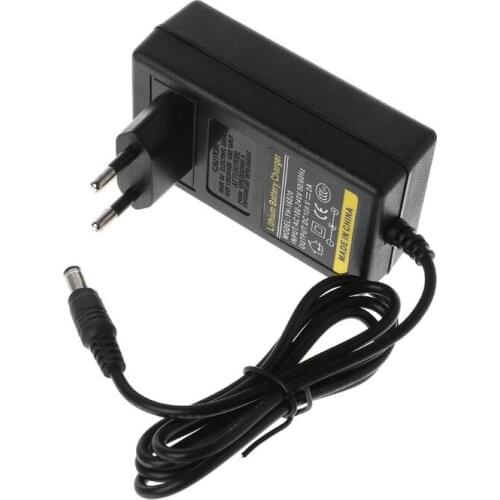 72XB Battery Charger 12.6V DC 1A Intelligent Lithium Li-on Power Adapter EU US Plug Transformer
