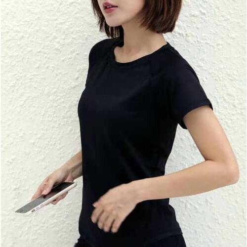 Ladies fashion quick-drying running sports short sleeve