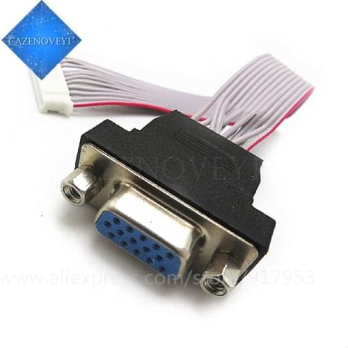 1pcs/lot 12P a 15 p vga femmina d-sub adattatore pin pin vga connettore lunghezza 150mm cavo corto per lcd led diy In Stock