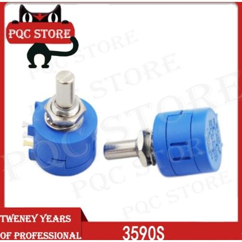 1PCS 3590S series potentiometer 500 1K 2K 5K 10K 20K 50K 100K ohm 3590S-2-103L 3590S 101 102 103 104 201 202 203 501 502 503